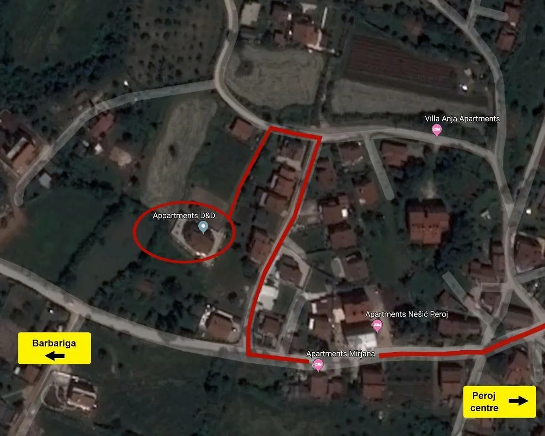 Appartments D&D Peroj Chorvatsko